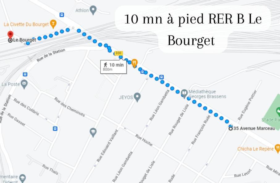Disponible - Appartement Entier - 10Mn Rer B Aeroport Cdg - Paris Gare Du Nord, T11 Express, Le Bourget, Tout Equipe, Netflix Gratuit, 3 Personnes, 4Eme Etage, Escaliers, Parc Des Expositions, Parking Rue Gratuit Apres 19H Drancy Εξωτερικό φωτογραφία